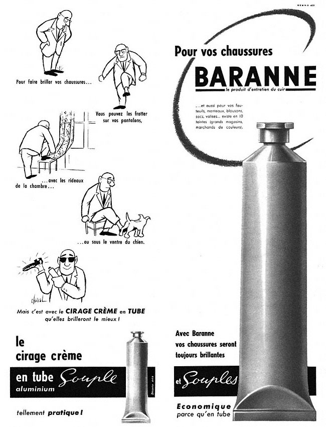 Advert Tube souple 1957