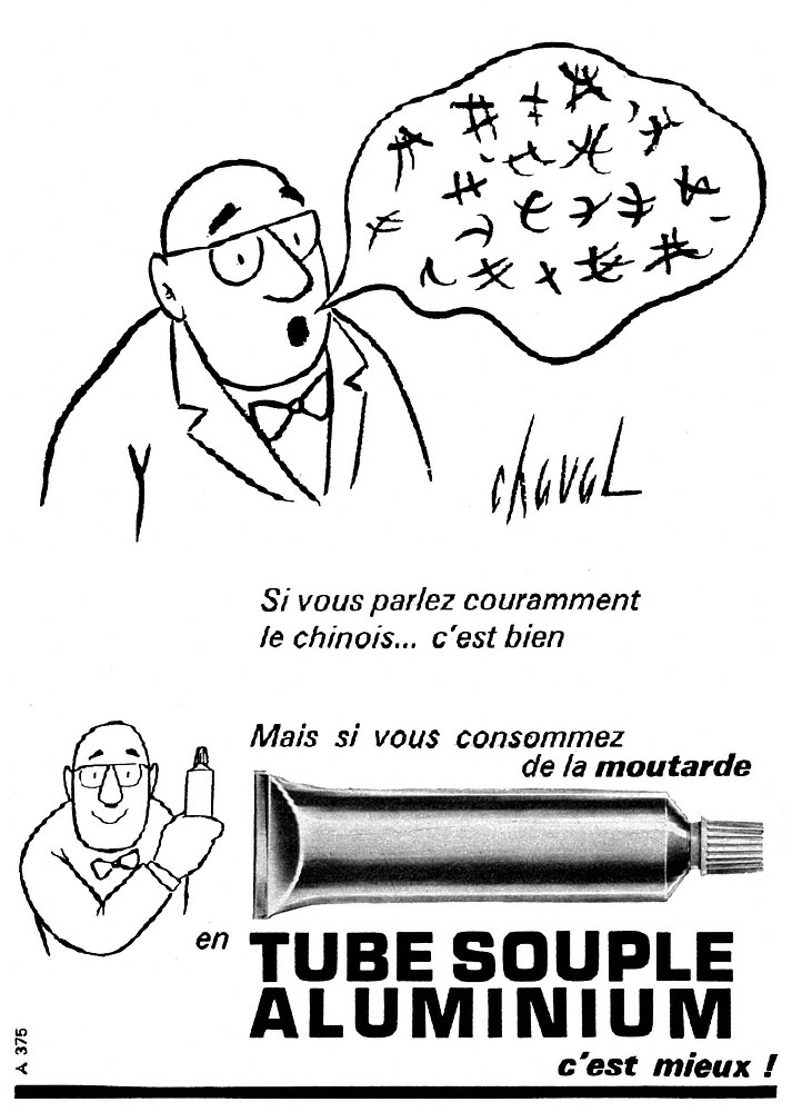 Advert Tube souple 1965