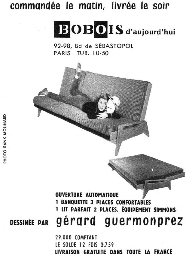 Advert Bobois 1958