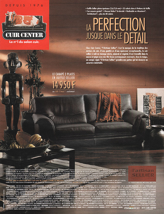 Advert Cuir Center 2000