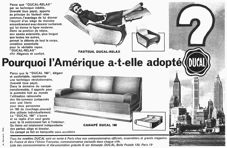Advert Ducal 1959