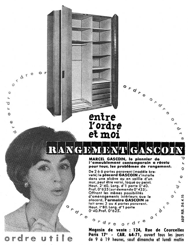 Advert Gascoin 1958