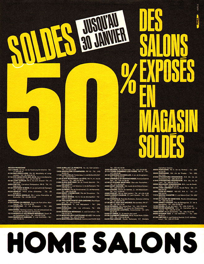 Advert Home Salons 1986