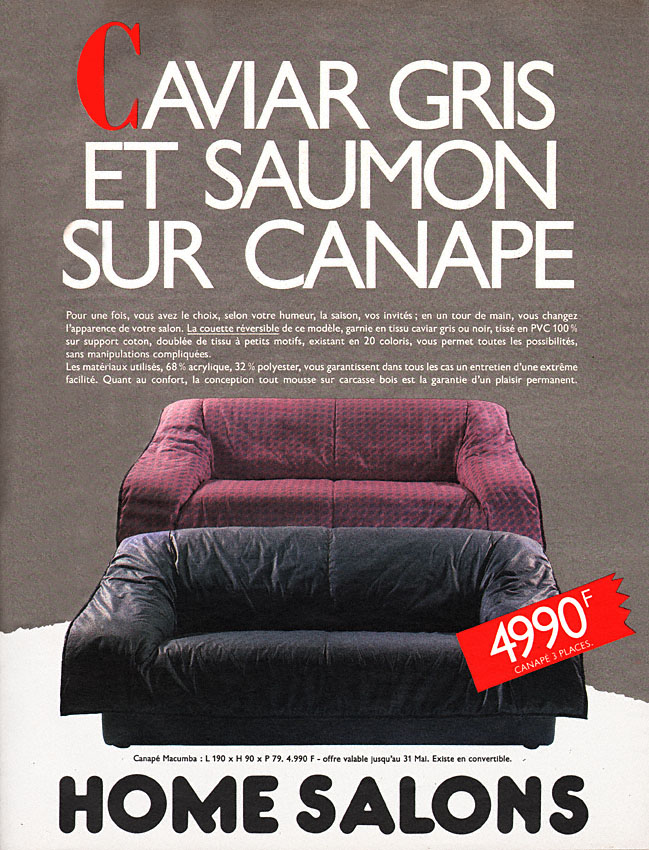 Advert Home Salons 1986