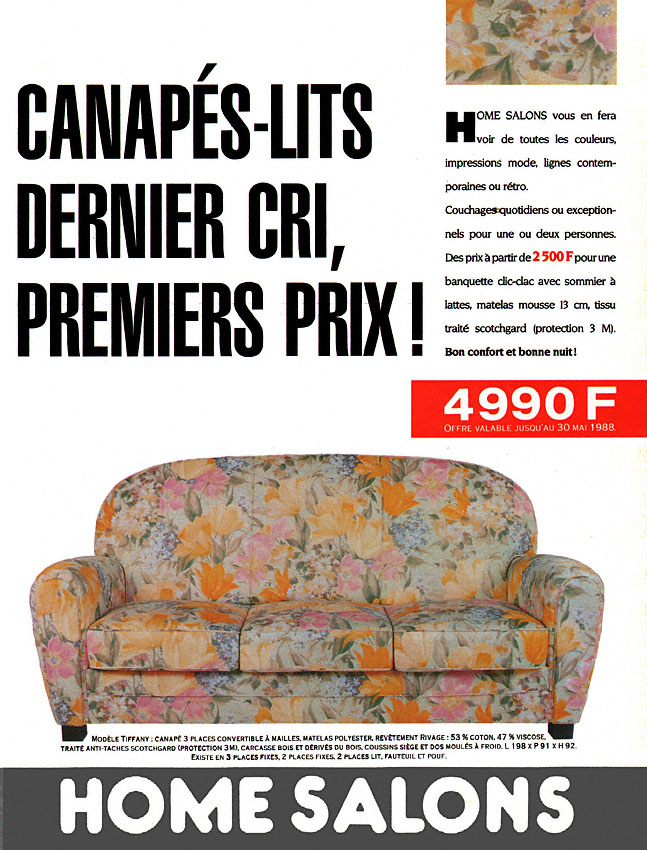 Advert Home Salons 1988