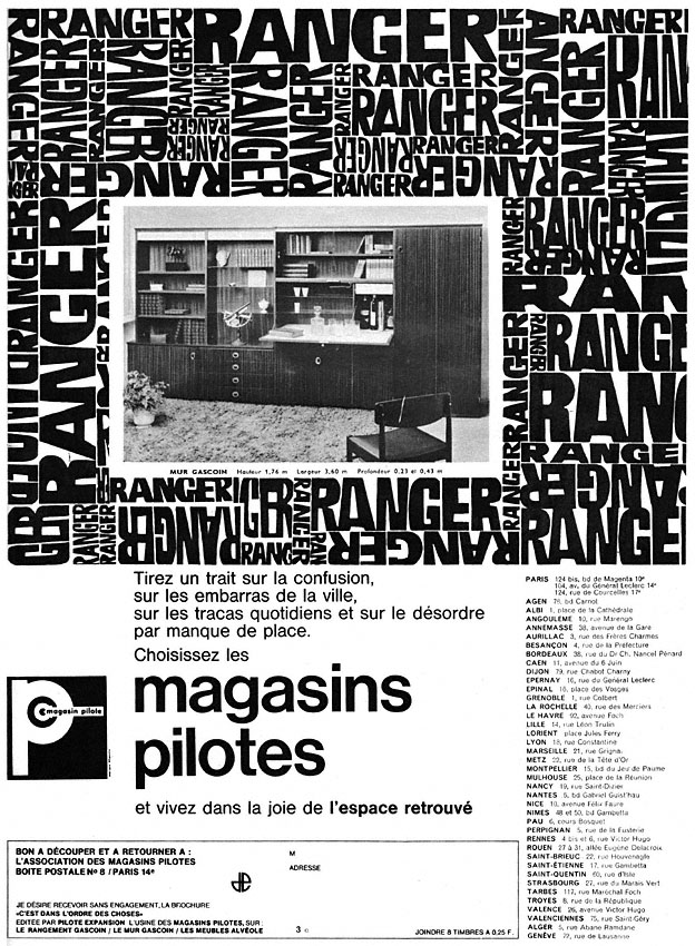 Advert Magasin Pilote 1964