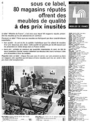 Advert Mobilier de France 1962