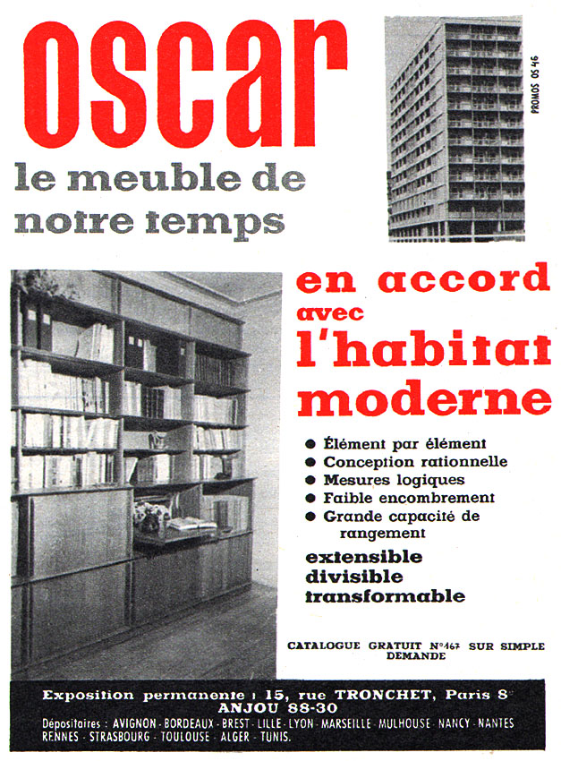 Advert Oscar 1956
