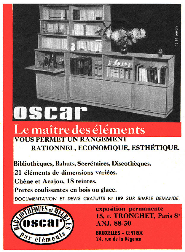 Advert Oscar 1956