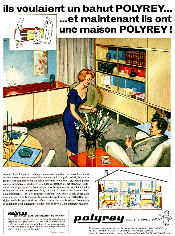 Advert Polyrey 1960