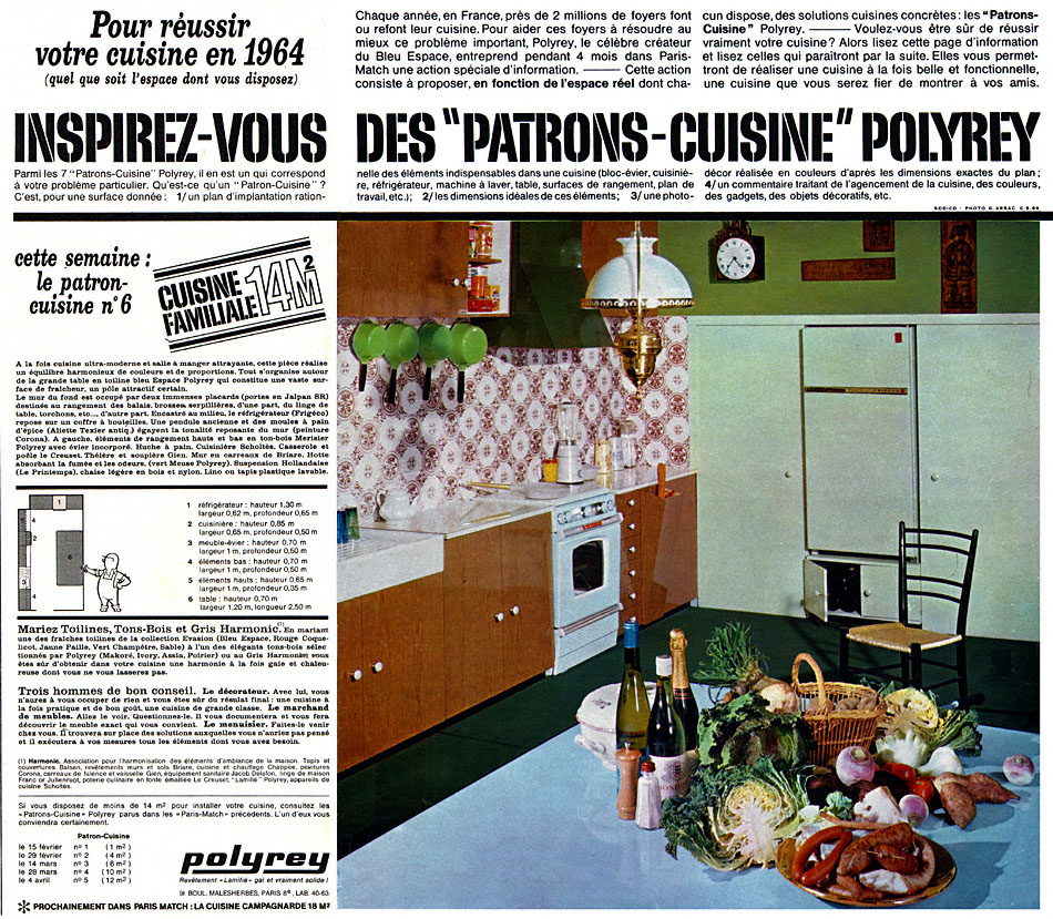 Advert Polyrey 1964