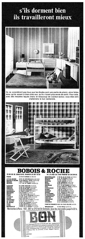 Advert Roche & Bobois 1970