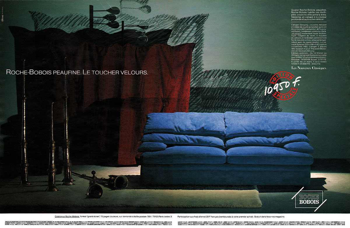 Advert Roche & Bobois 1989