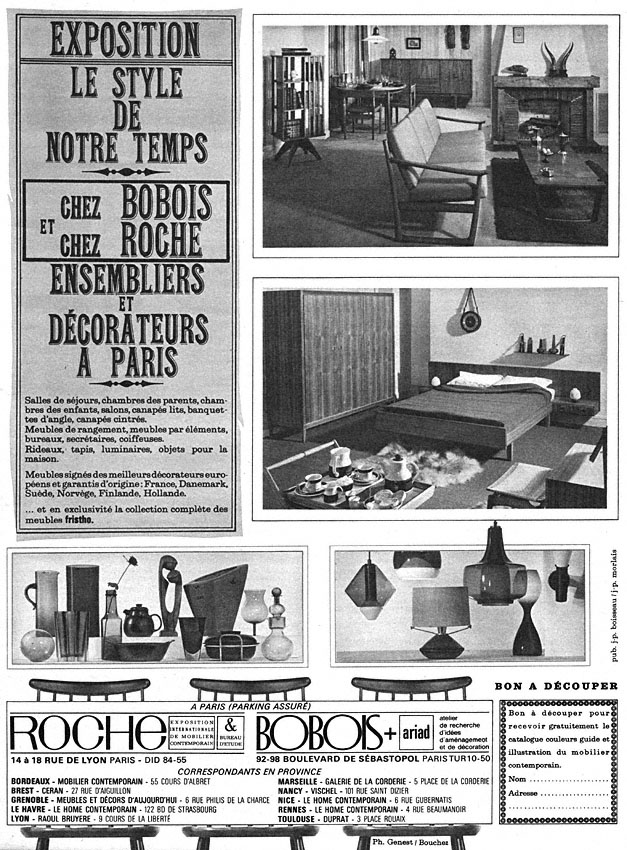 Advert Roche & Bobois 1964