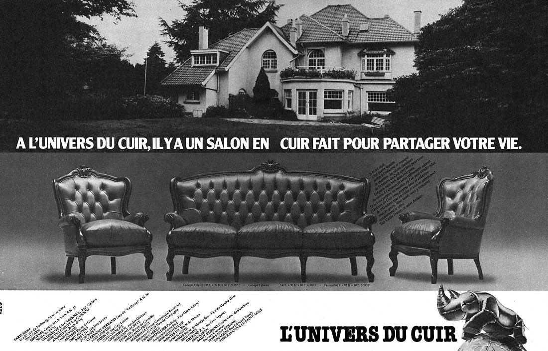 Advert Univers Cuir 1982