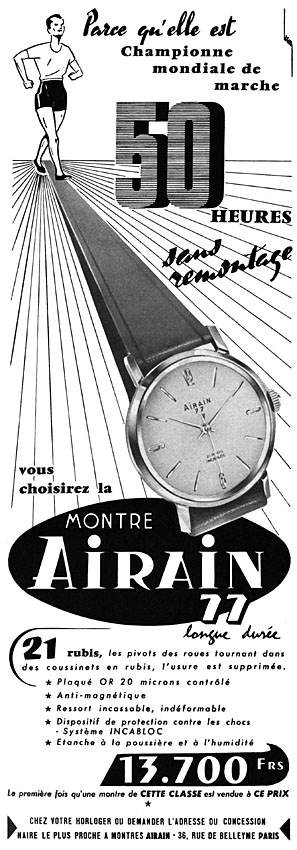 Advert Airain 1957