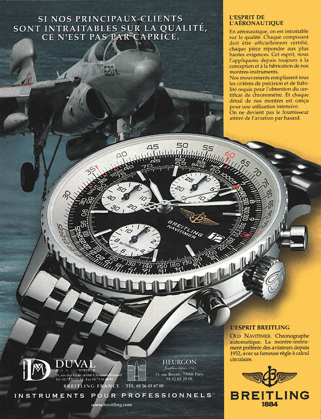 Advert Breitling 1999