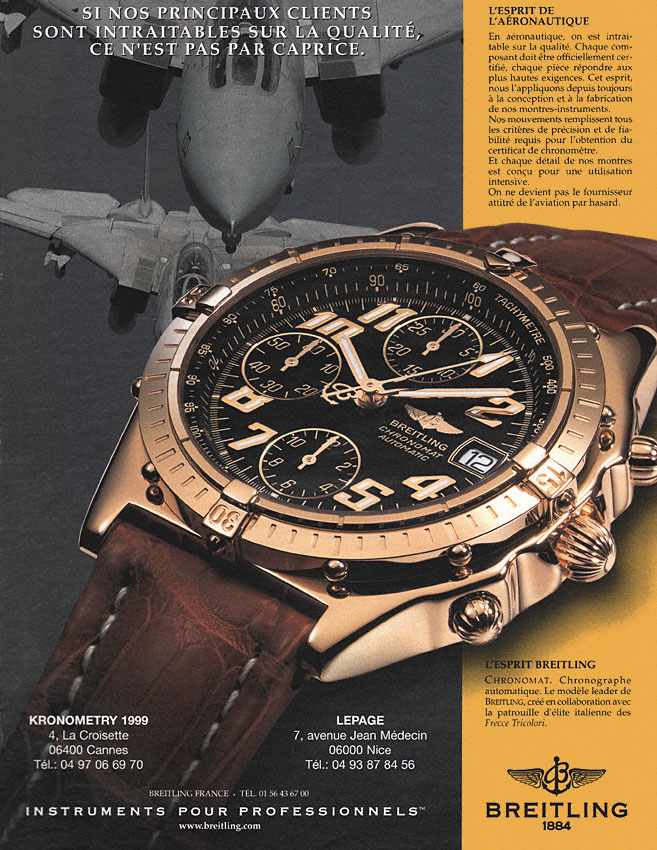 Advert Breitling 2000