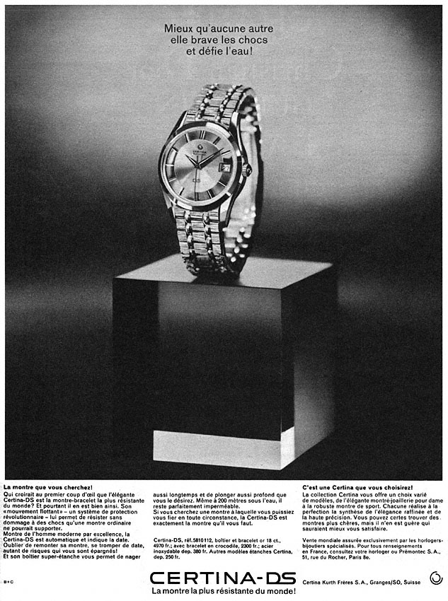 Advert Certina 1964