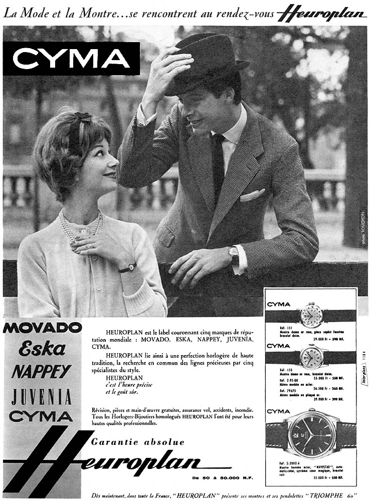 Advert Cyma 1959