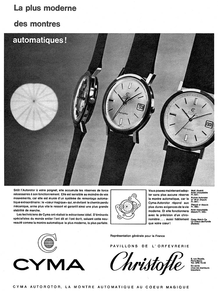Advert Cyma 1964