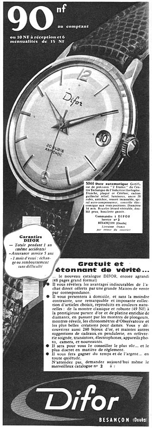 Advert Difor 1961