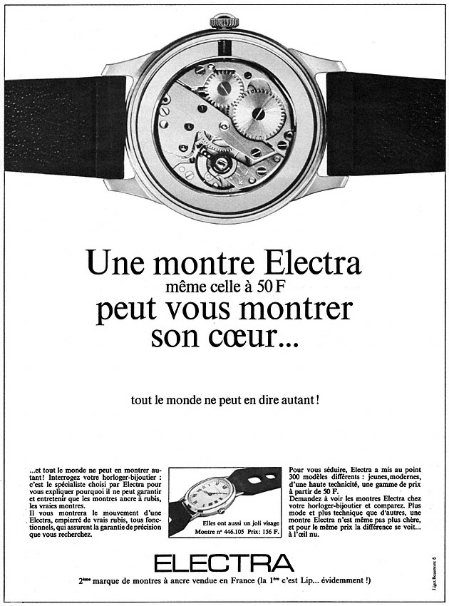 Advert Electra 1968
