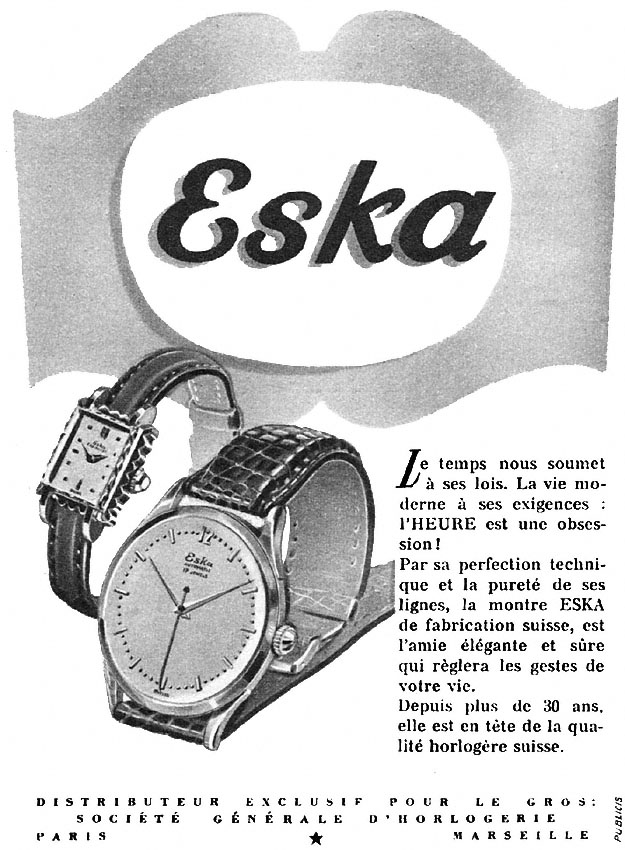 Advert Eska 1950