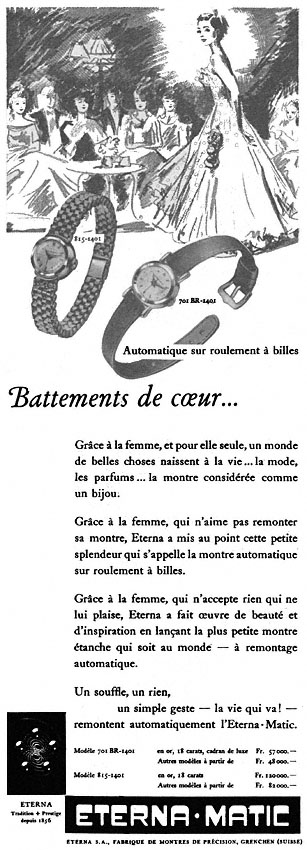 Advert Eterna 1955