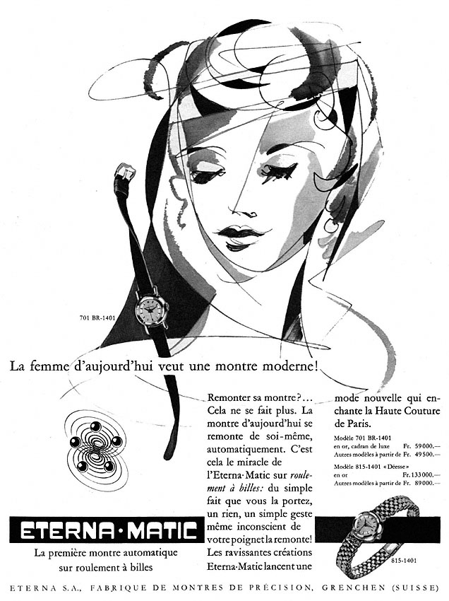 Advert Eterna 1956