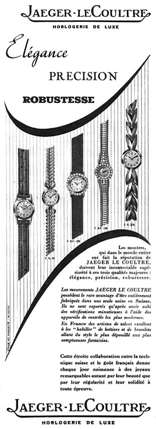 Advert Jaeger 1956
