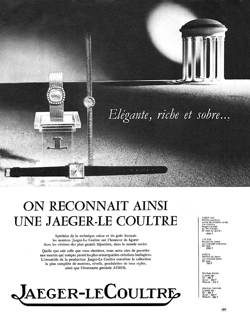 Advert Jaeger 1963