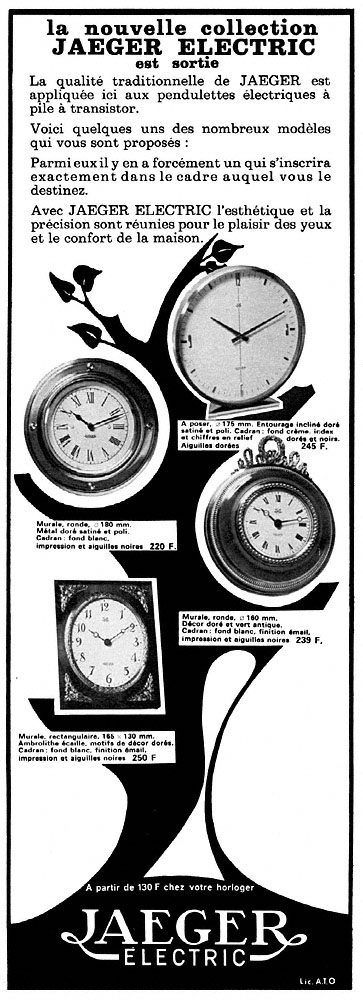 Advert Jaeger 1966