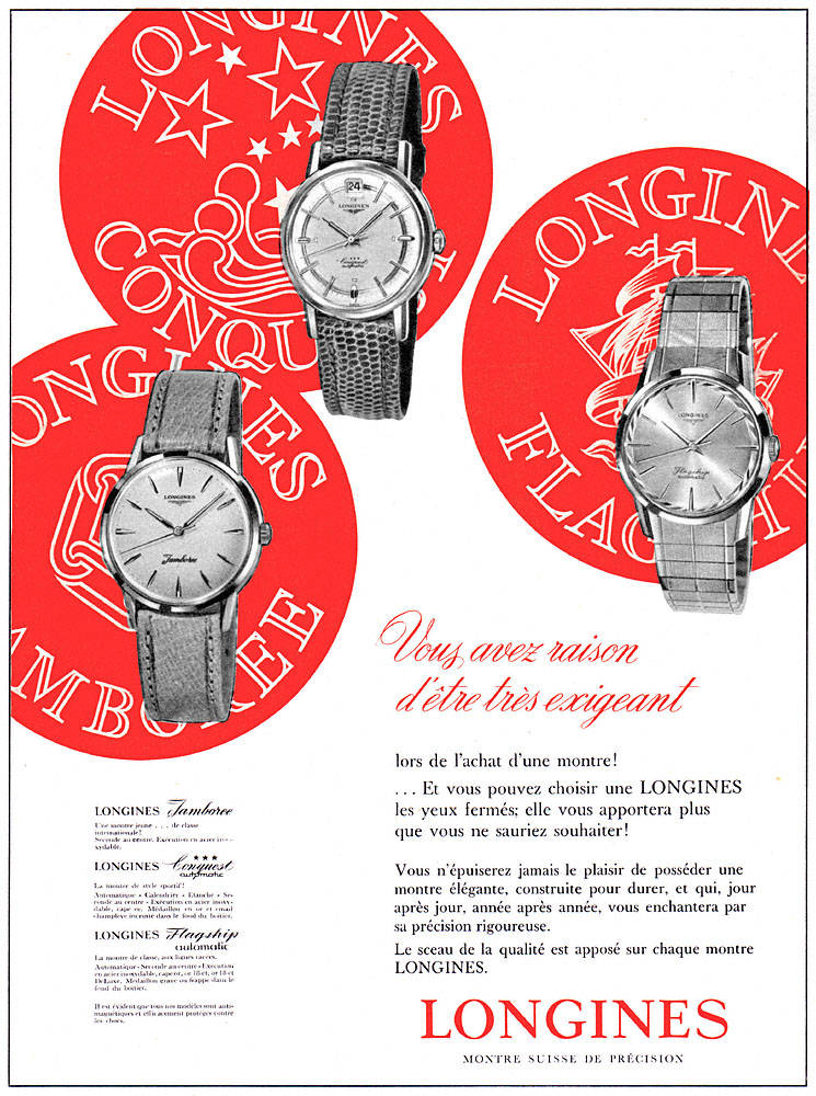 Advert Longines 1960