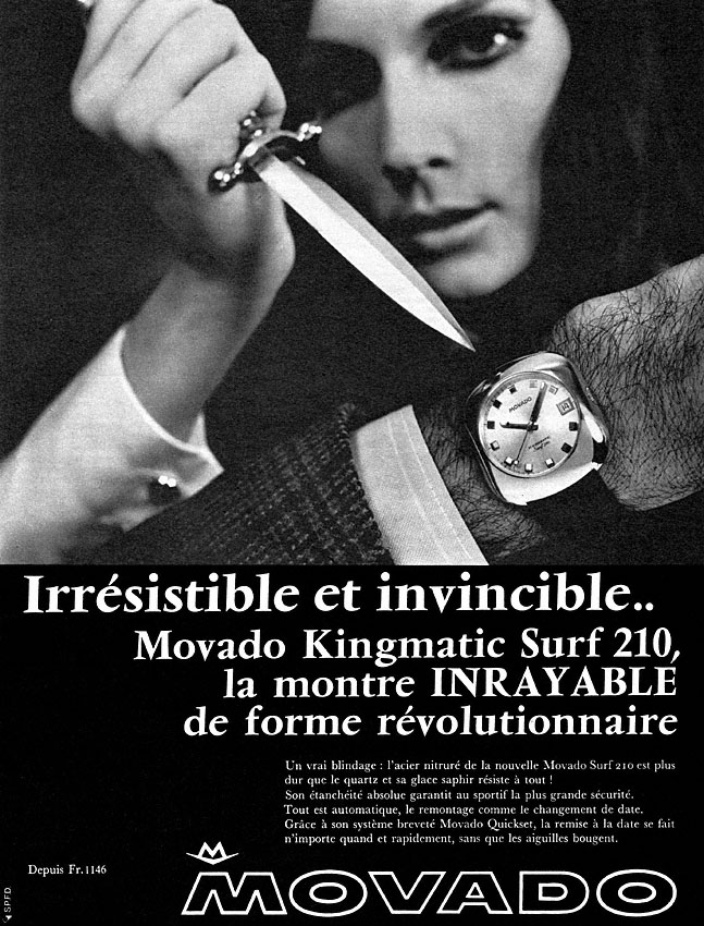 Advert Movado 1968