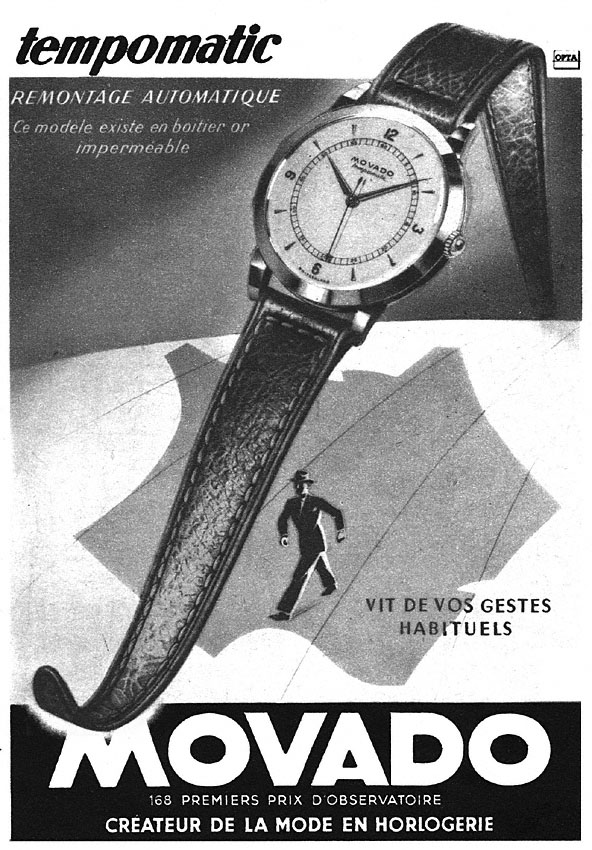 Advert Movado 1950