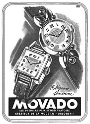 Advert Movado 1950