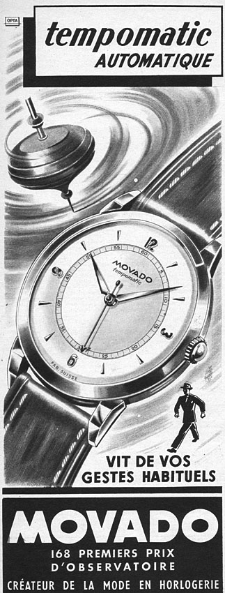 Advert Movado 1951