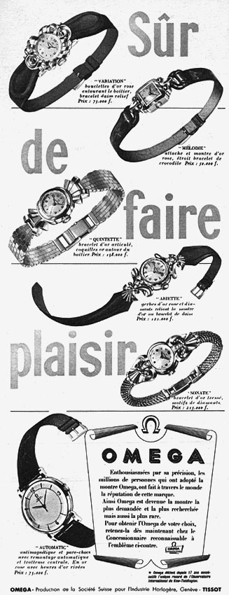 Advert Omega 1951