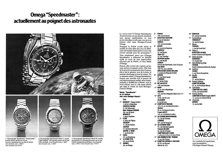Advert Omega 1972