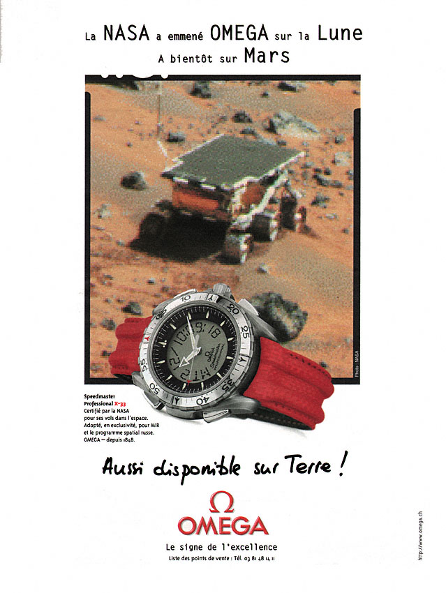 Advert Omega 1998