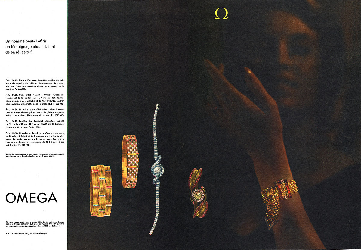 Advert Omega 1958