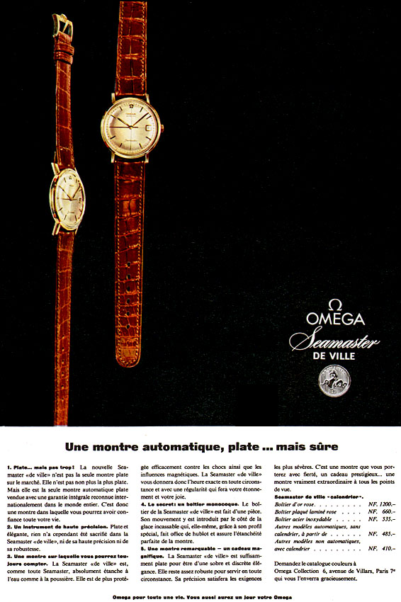 Advert Omega 1960