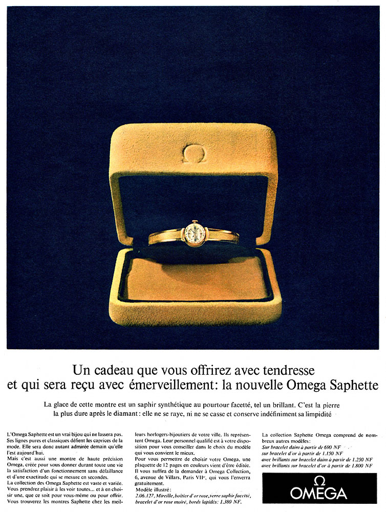 Advert Omega 1962