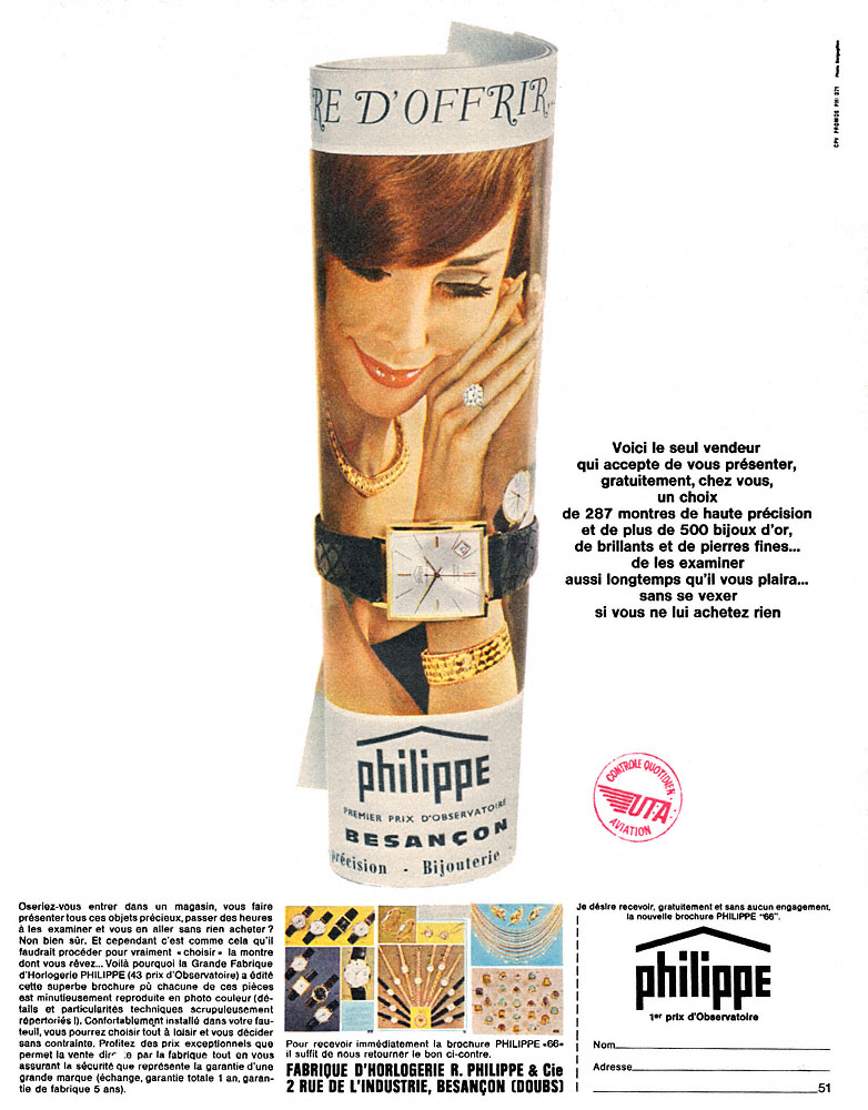 Advert Philippe 1965