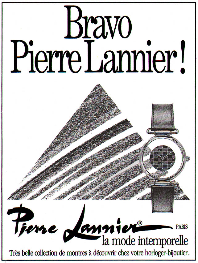 Advert Pierre Lannier 1987