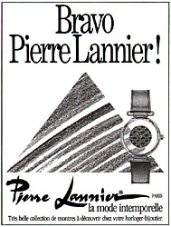 Advert Pierre Lannier 1987