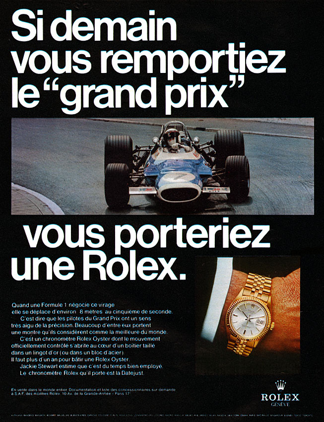 Advert Rolex 1969