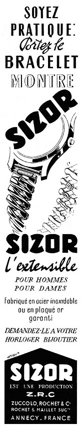 Advert Sizor 1955