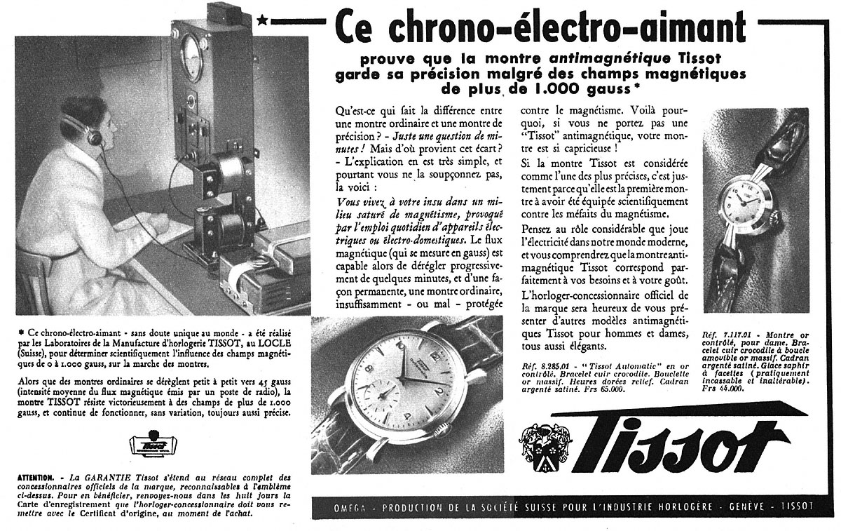 Advert Tissot 1953